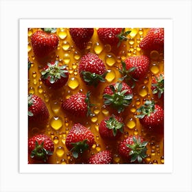 Ripe Strawberries Art Print