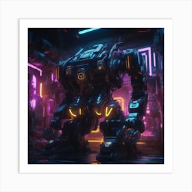 Futuristic Robot 76 Art Print