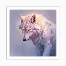 White Wolf Art Print