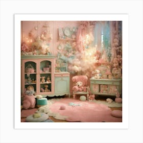 Shabby Chic Dreamy Mist Pastel Junk Journals Nurse (30) Art Print