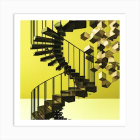 Spiral Staircase Art Print