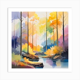 Autumn Forest 100 Art Print