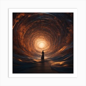 Majestic painting, line art, futuristic 1 Art Print