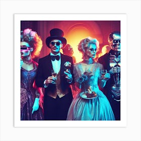 Halloween Costume Party4 Art Print