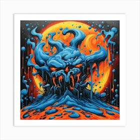 Demons On The Moon Art Print