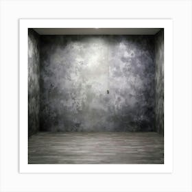 Empty Room With Concrete Wall 2 Art Print