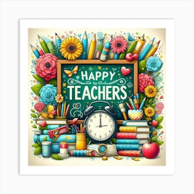 Happy Teachers Art Print