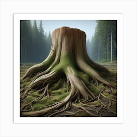 Tree Stump 2 Art Print