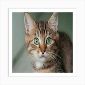 Kitten - Kitten Stock Videos & Royalty-Free Footage Art Print