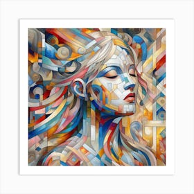 Abstract Of A Woman 15 Art Print