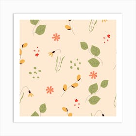 Spring Art Floral Pattern Design Art Print