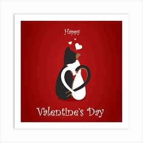 Happy Valentine'S Day February Holiday Art Print