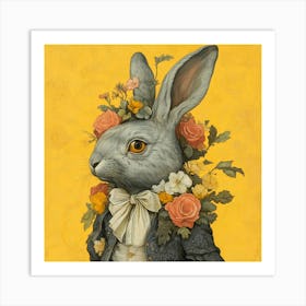 Rabbit In A Suit Art Print