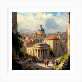 The story of a city Art Print