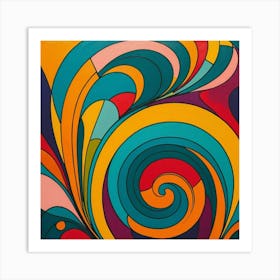 Swirls Art Print