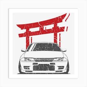 Retro R32 Jdm Tuning Art Print