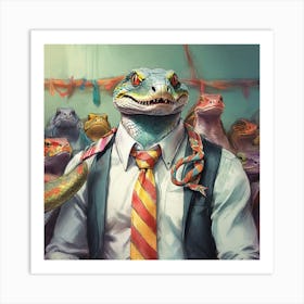 Crocodiles 1 Art Print