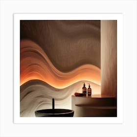 Modern Bathroom Art Print