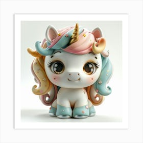 Unicorn Figurine 97 Art Print