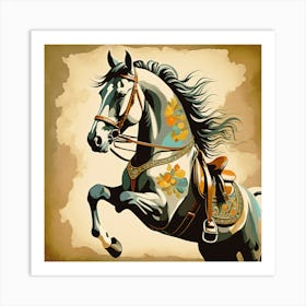 Horse Painting 2 Art Print