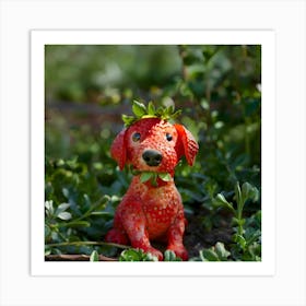 Strawbedog Art Print