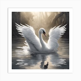 nice Swan Art Print