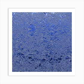 Royal Blue Aluminum Foil Art Print