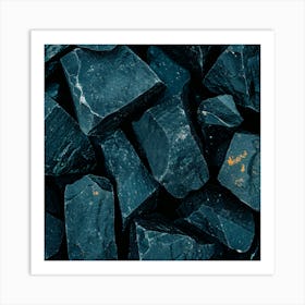 Black Stones Art Print