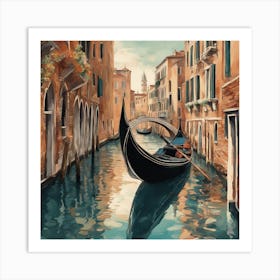 Gondola In Venice Art Print