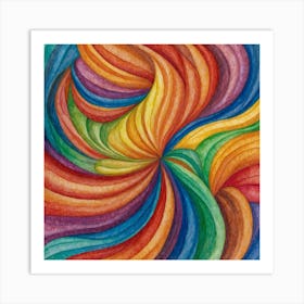 Colorful Swirl Art Print