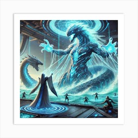 Grand Priestess Leviathan Control Sci Fi Art Print