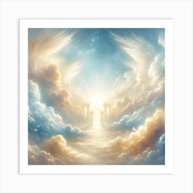 Angel Wings In The Sky Art Print