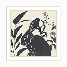 The Black Rabbit Art Print