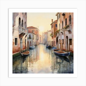 Venetian Canal Art Print