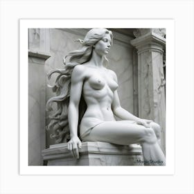 Nude Statue Art Print