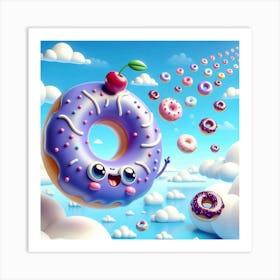 Donuts In The Sky Art Print