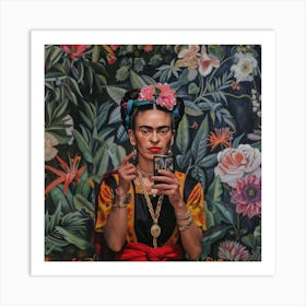 Frida Takes a Selfie Series 1 Art Print