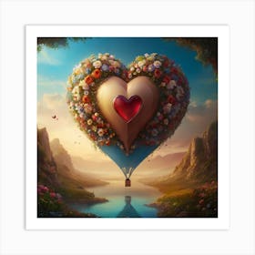 Heart In The Sky Art Print