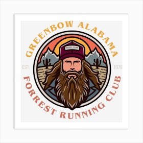 Forrest Running Club Art Print