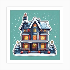 Christmas House 142 Art Print