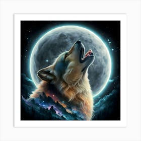 Howling Wolf 2 Art Print