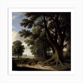 Landscape With Trees 1 Art Print