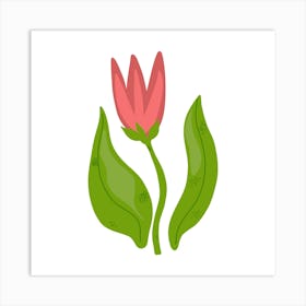 Pink Tulip Art Print