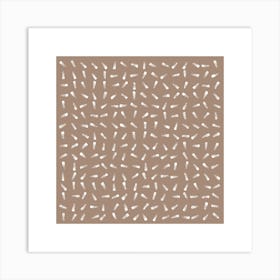 Tan With White Dots Art Print