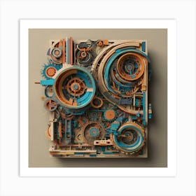 Gears And Gears Art Print