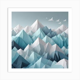 Mountains In The Sky Art Print