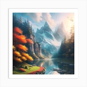 Landscape Painting 89 Art Print