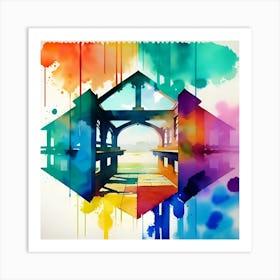 Rainbow Bridge 4 Art Print