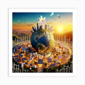 Planet Earth Art Print