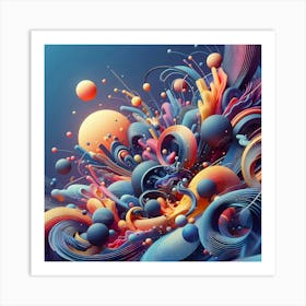 Abstract Expressionism That Inspires Creativity Art Print